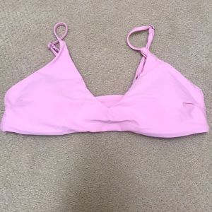 Pink bathing suit top